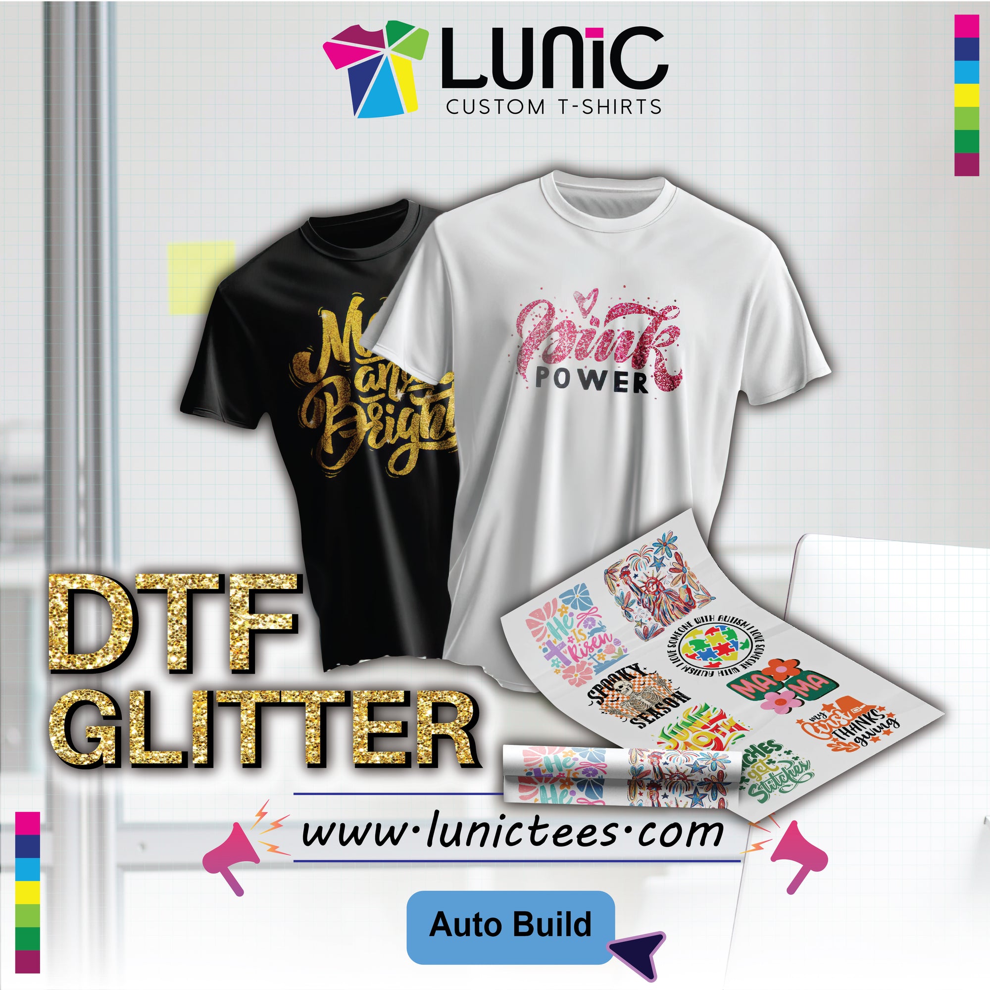 Builder Gang Sheet Glitter